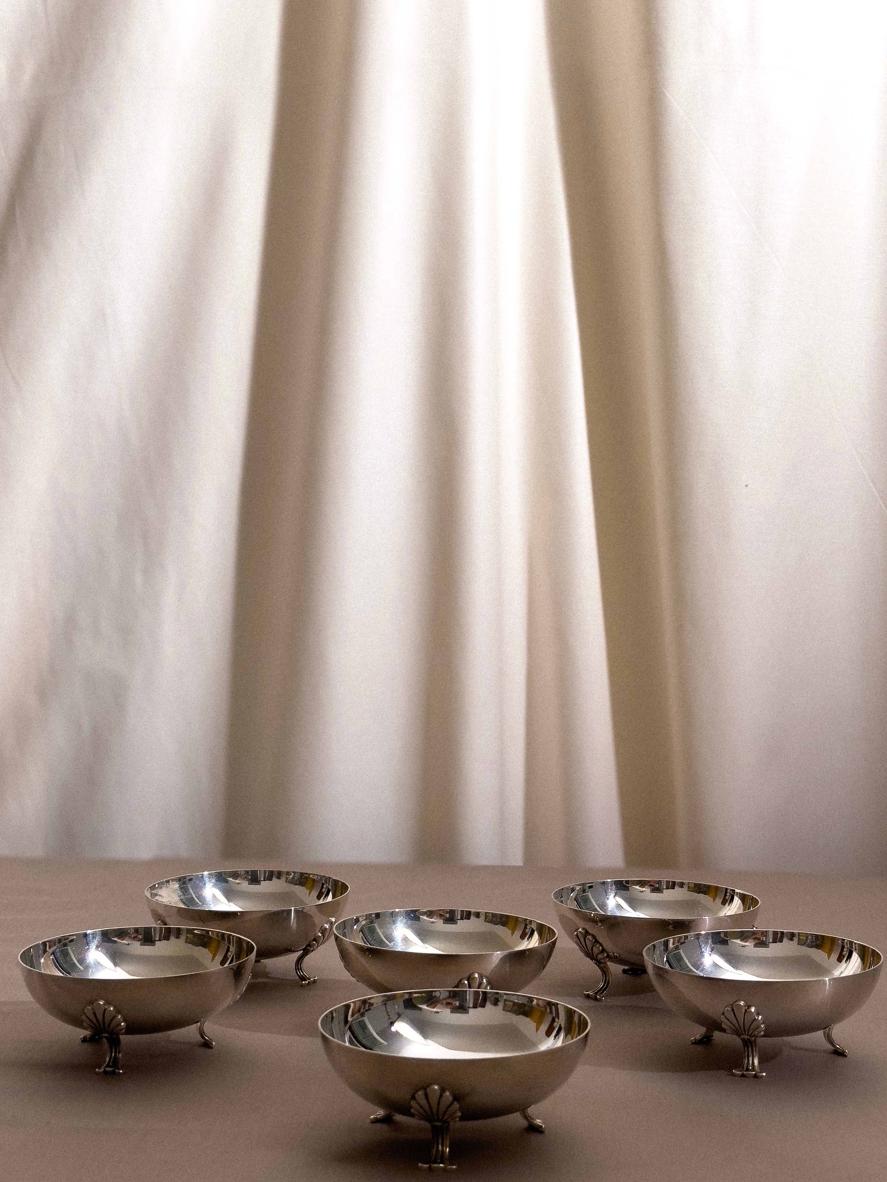 Coupelles argentées vintage