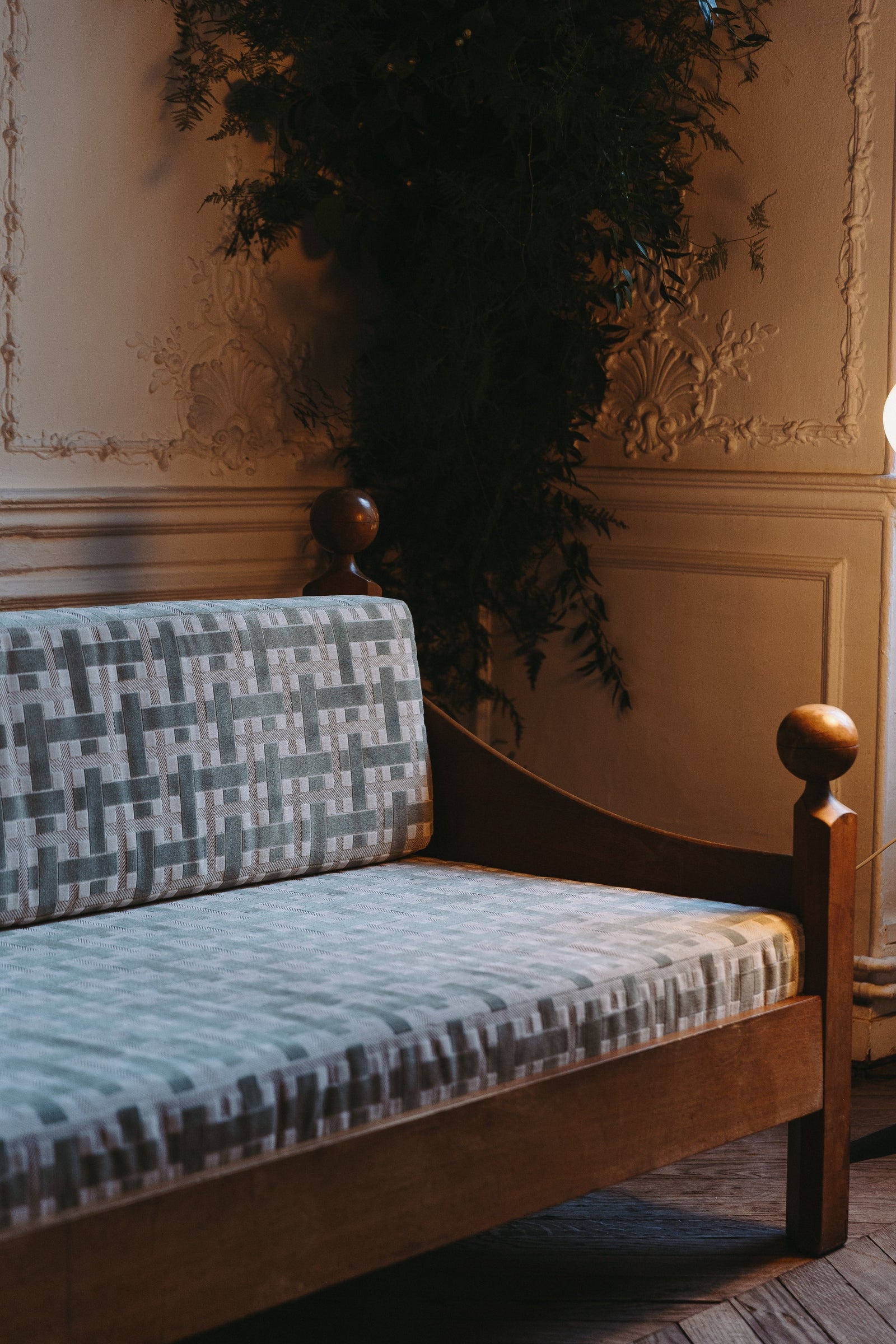 Canapé "Chesa Laria" par Luigi Caccia Dominioni – Azucena, Milan, 1959