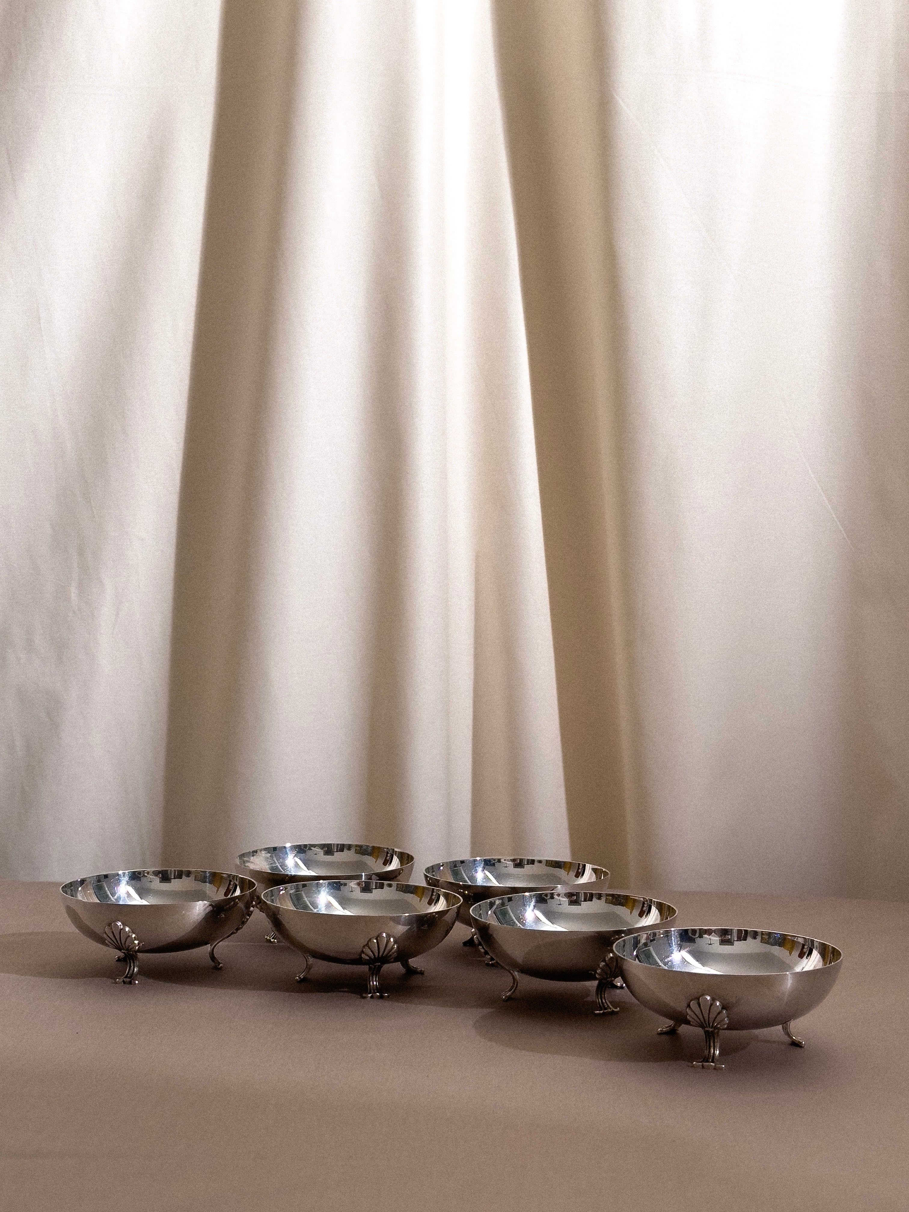 Coupelles argentées vintage