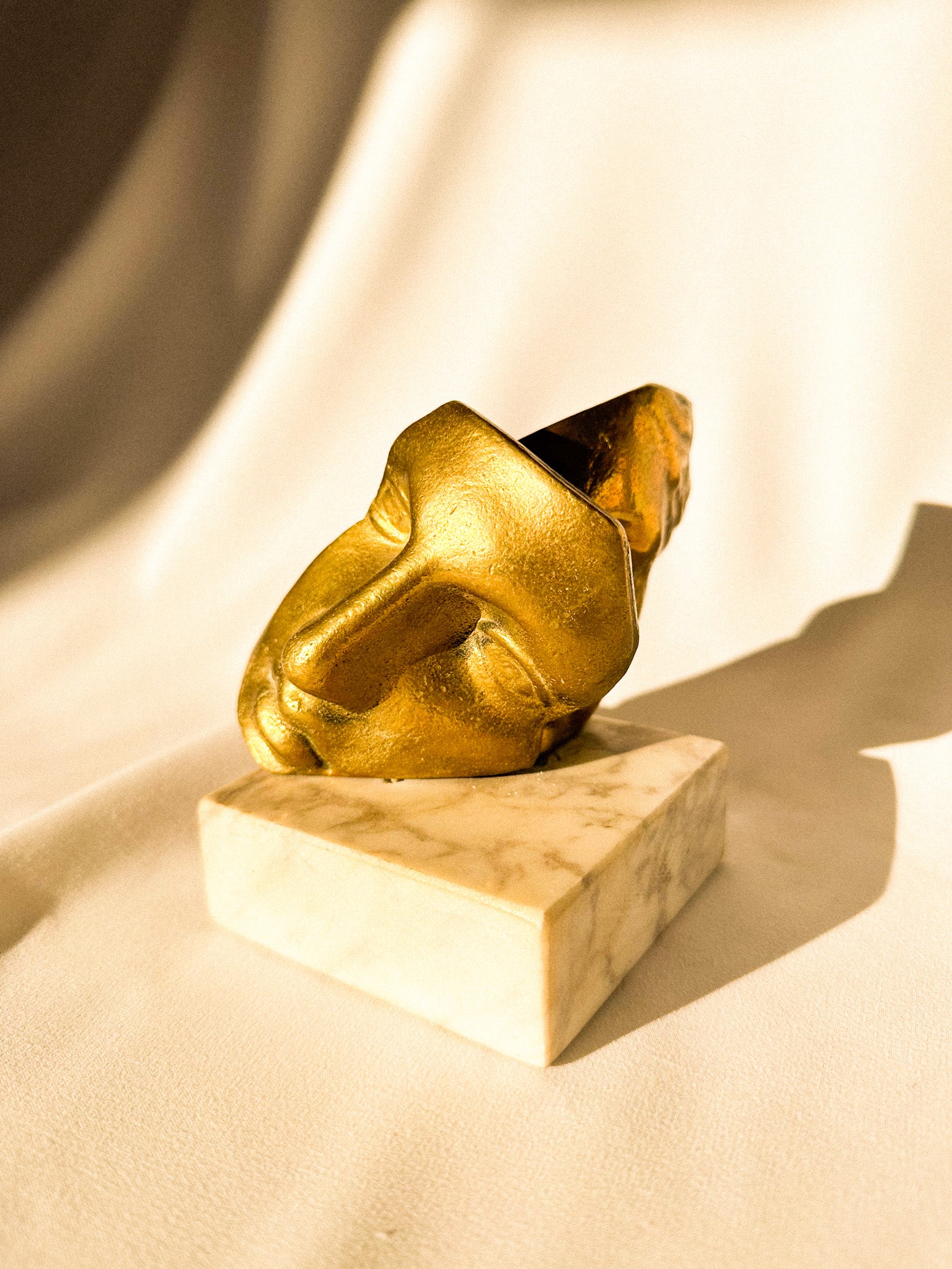 Sculpture double visage