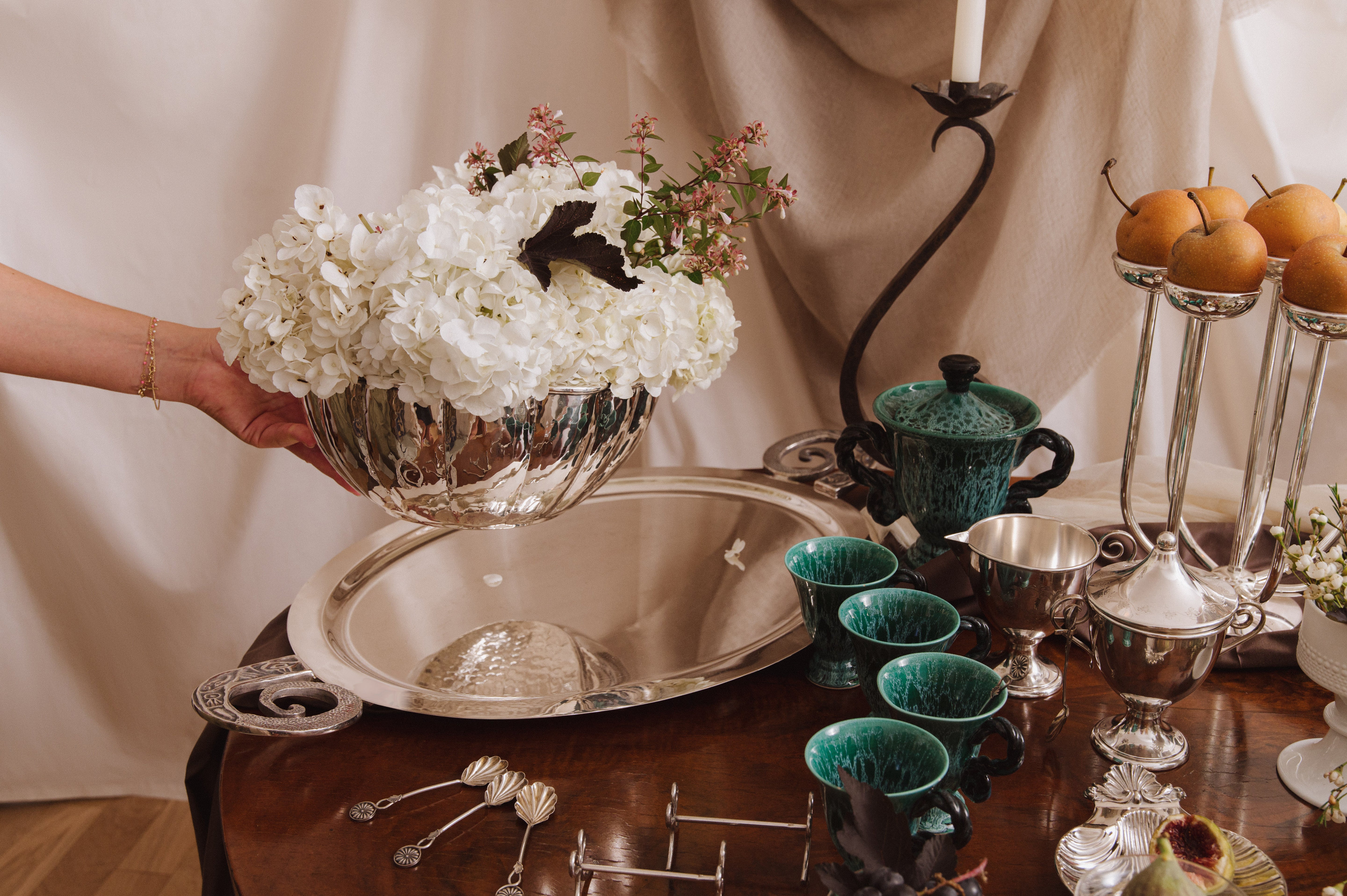 Plateau argenté vintage