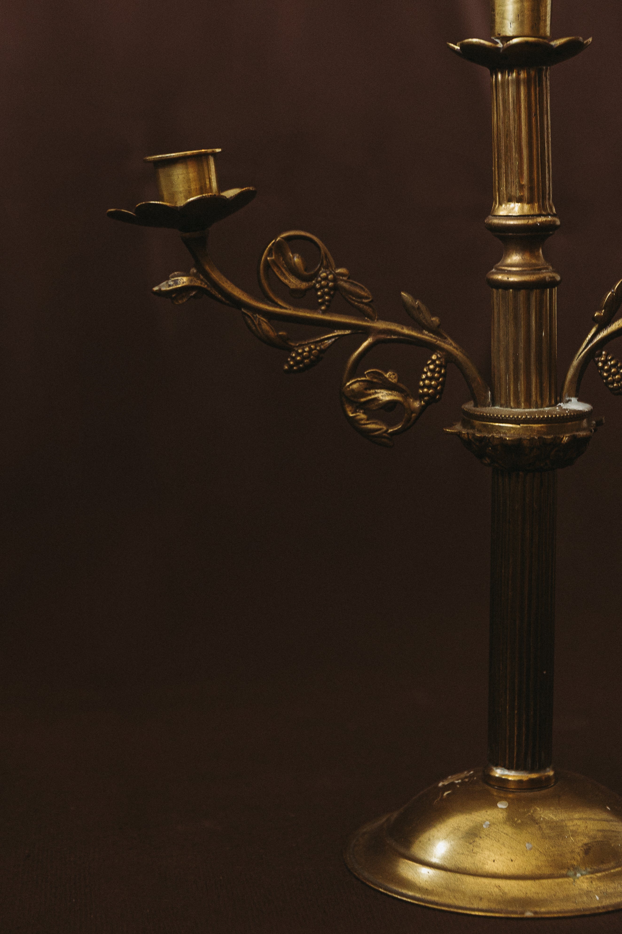 Bronze candelabra, late 19th century