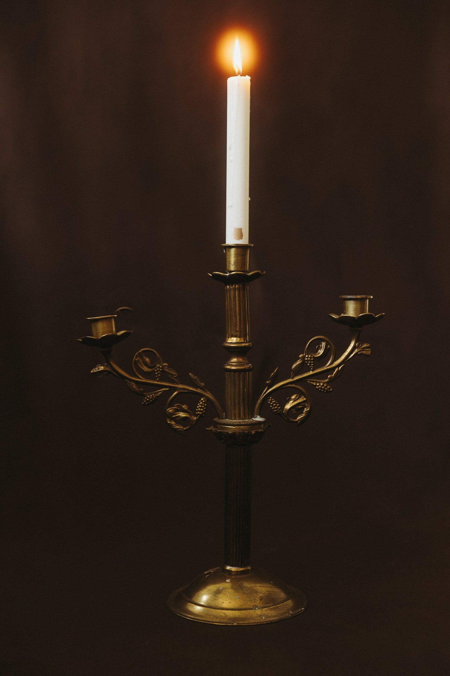 Candélabre en bronze, fin XIXe siècle