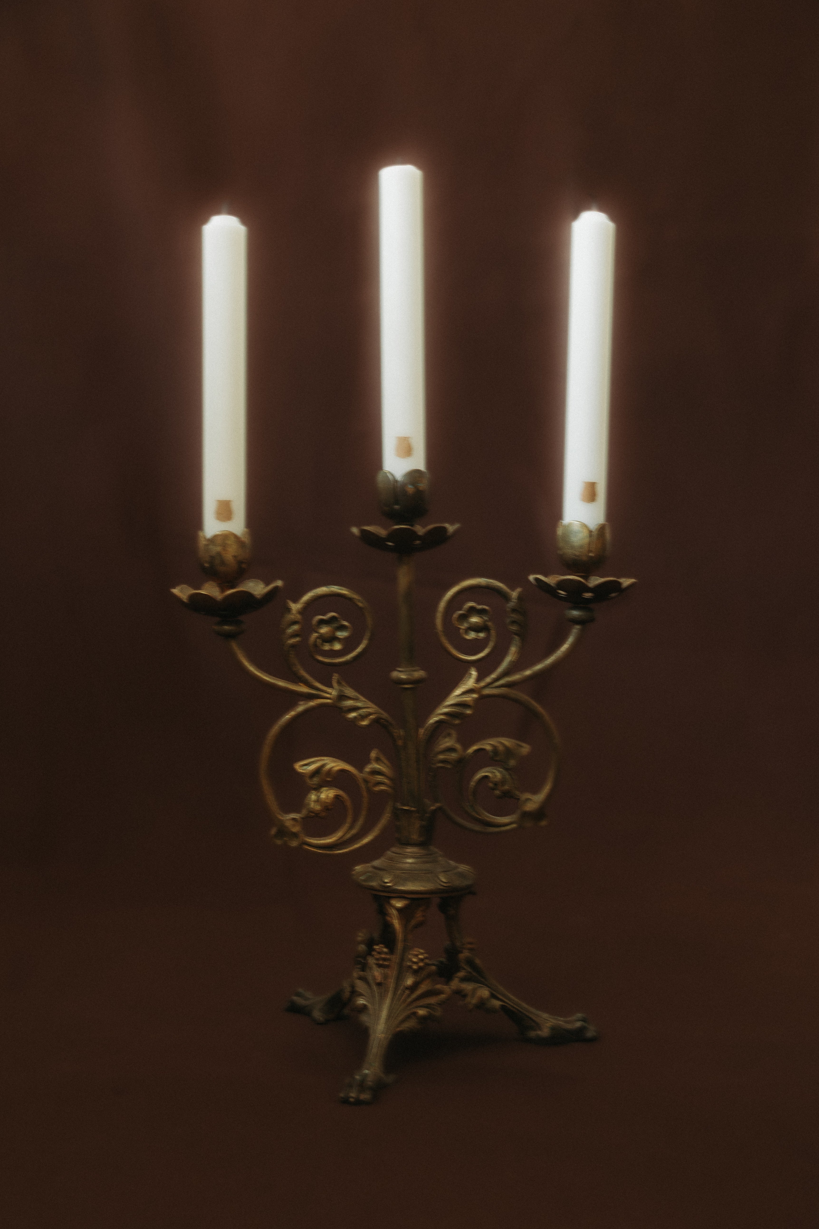 Paire de candélabres en bronze, fin XIXe siècle