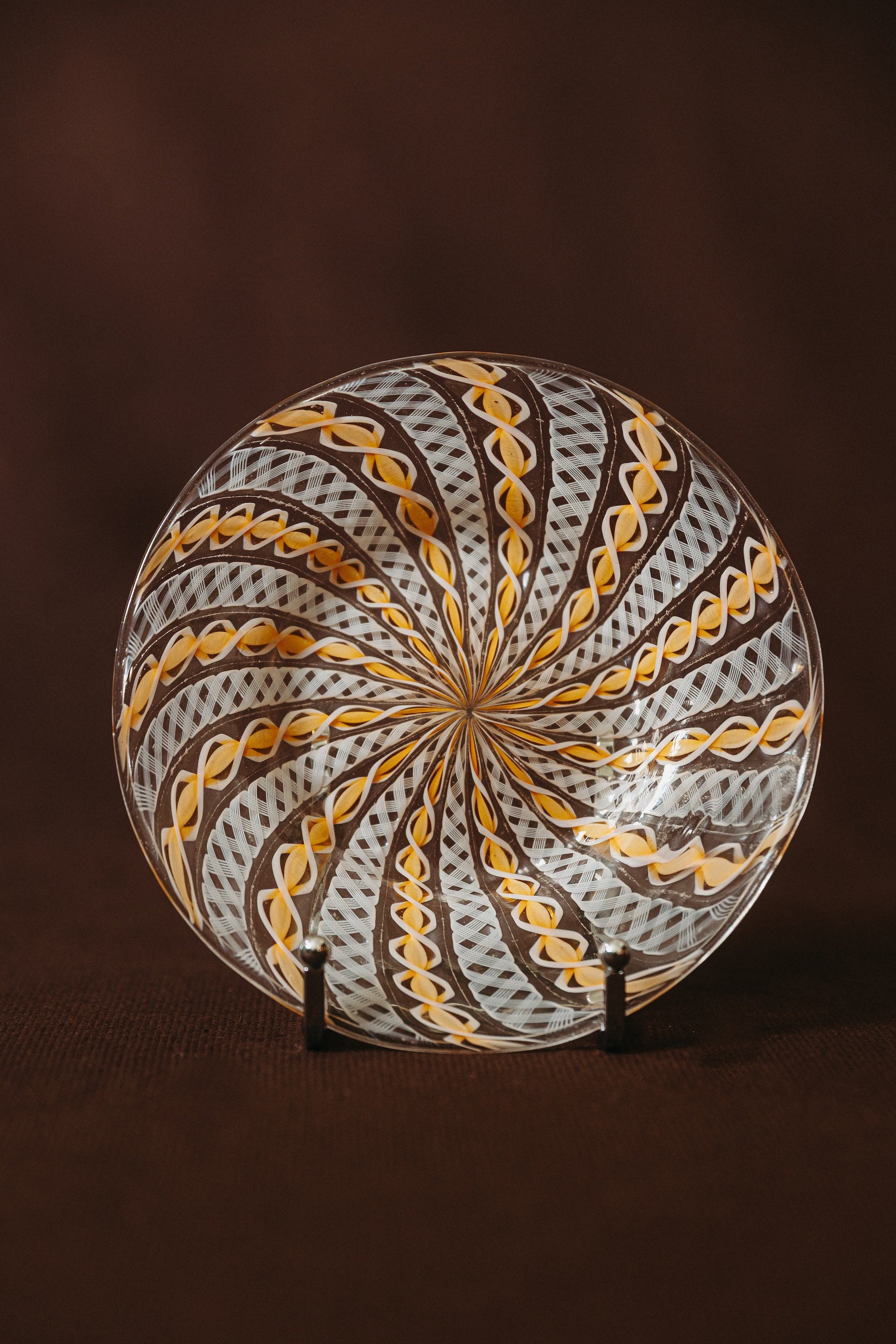 Assiette en verre de Murano, 1960