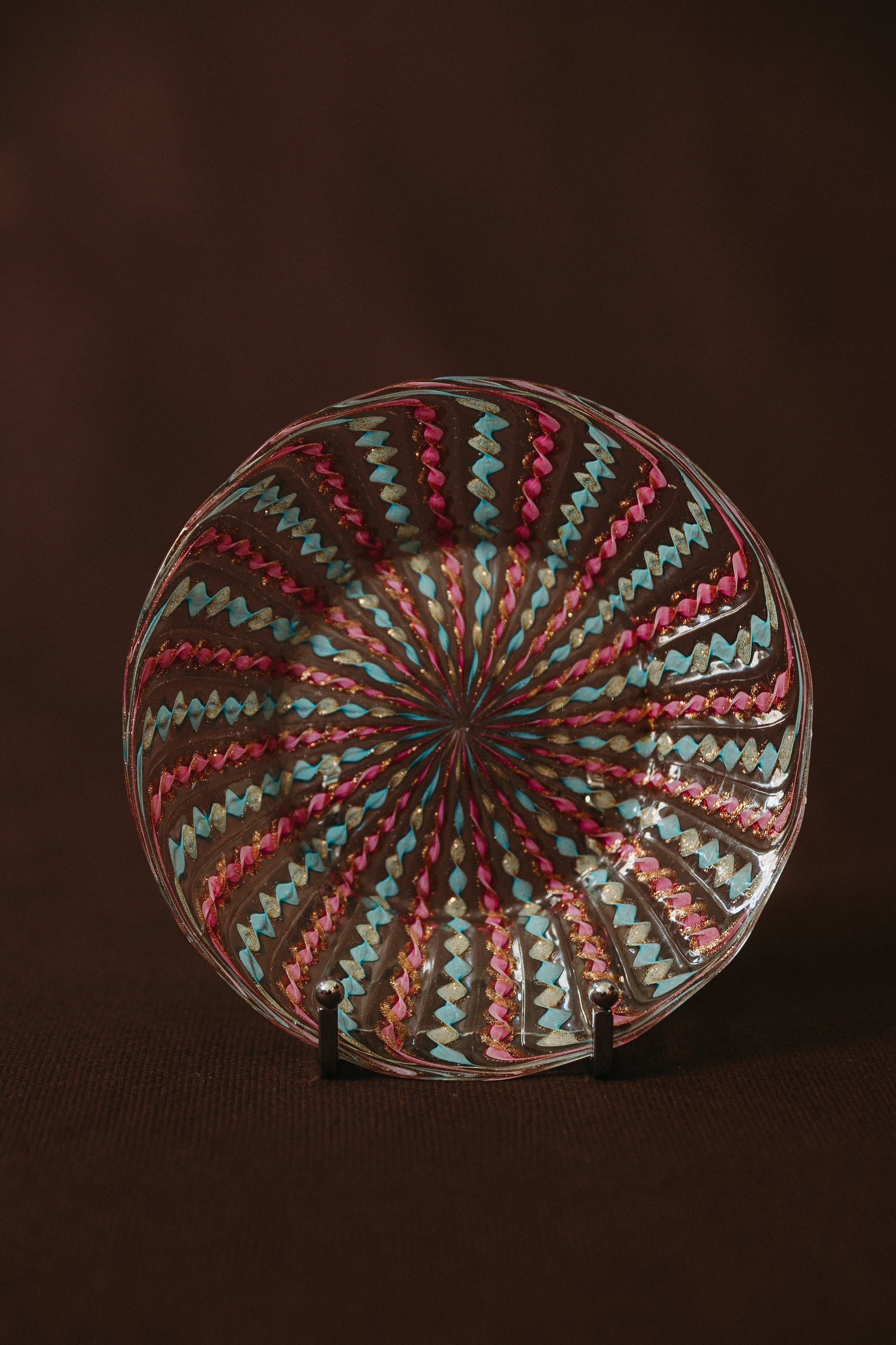 Murano glass plate, 1960