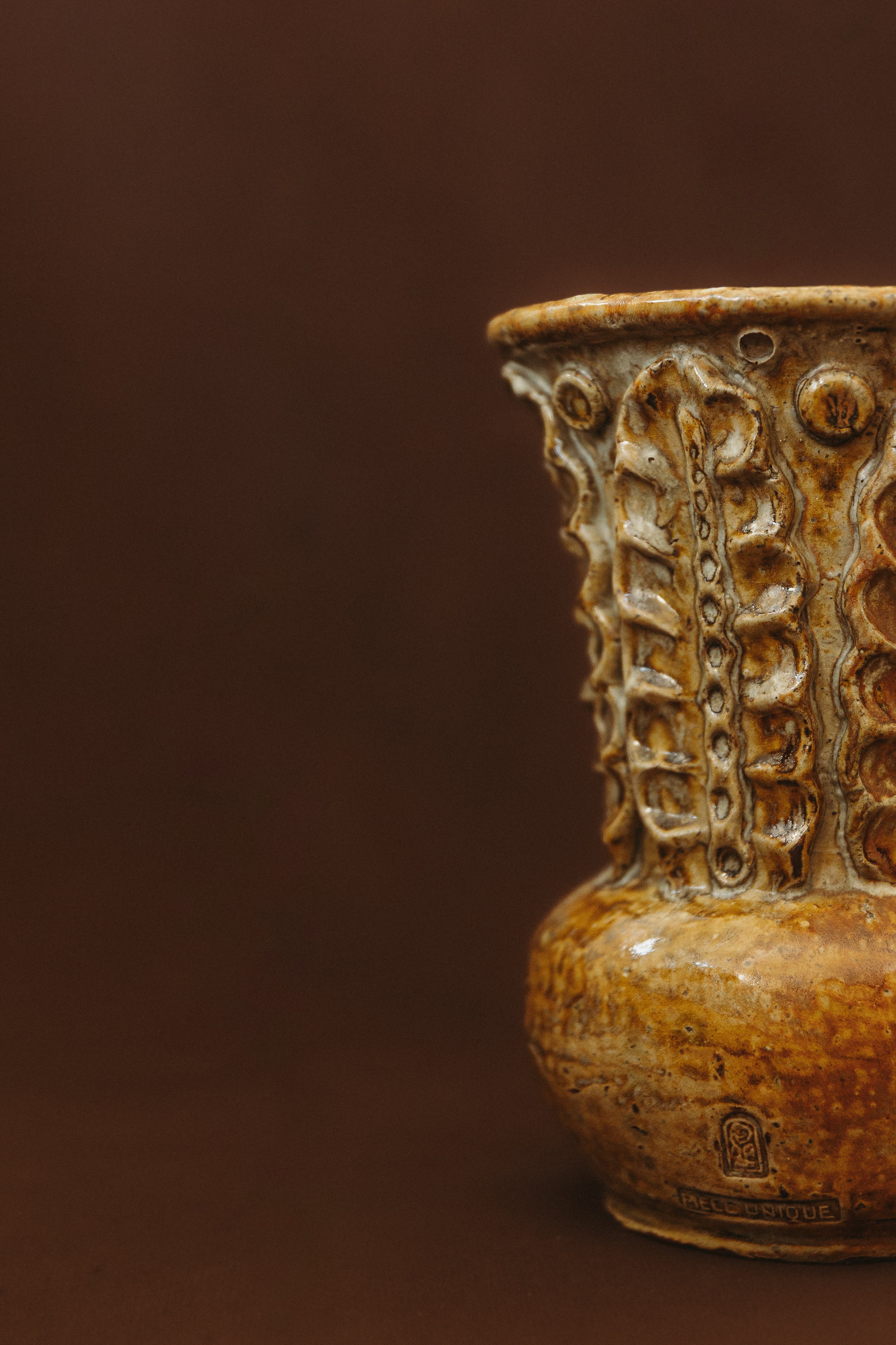 Vase en grès émaillé André Rozay, 1946