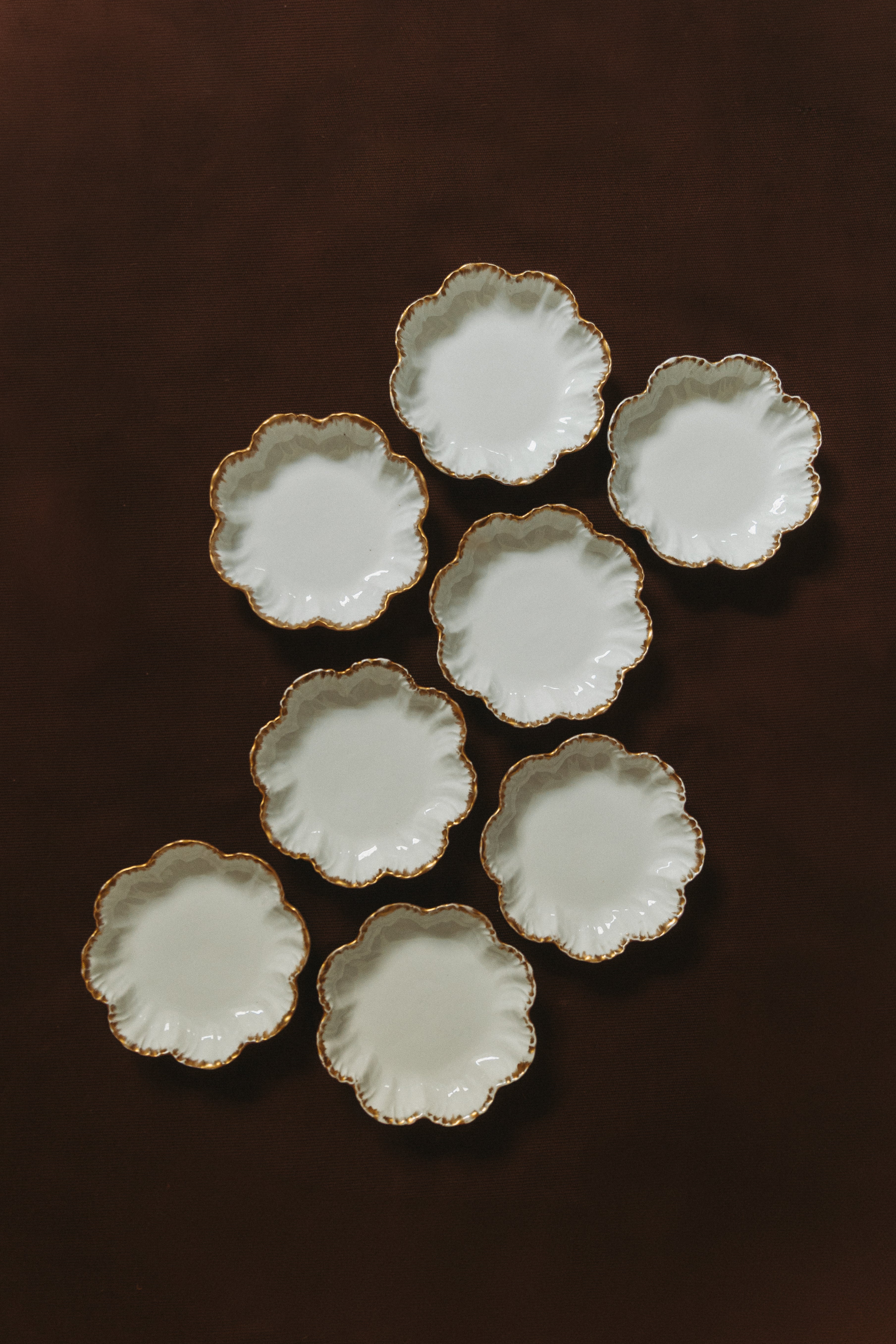 Limoges porcelain plates, 1910