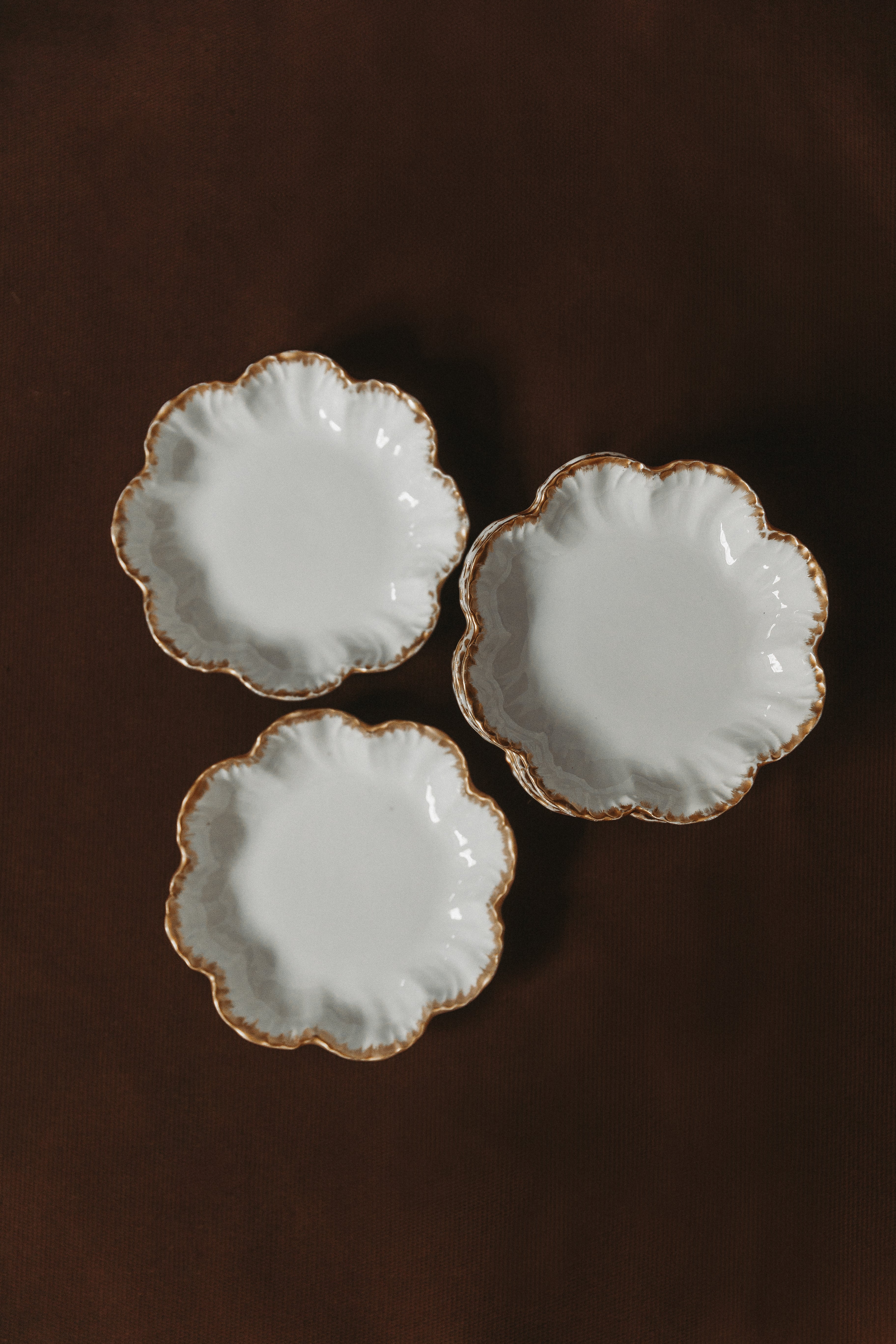 Limoges porcelain plates, 1910