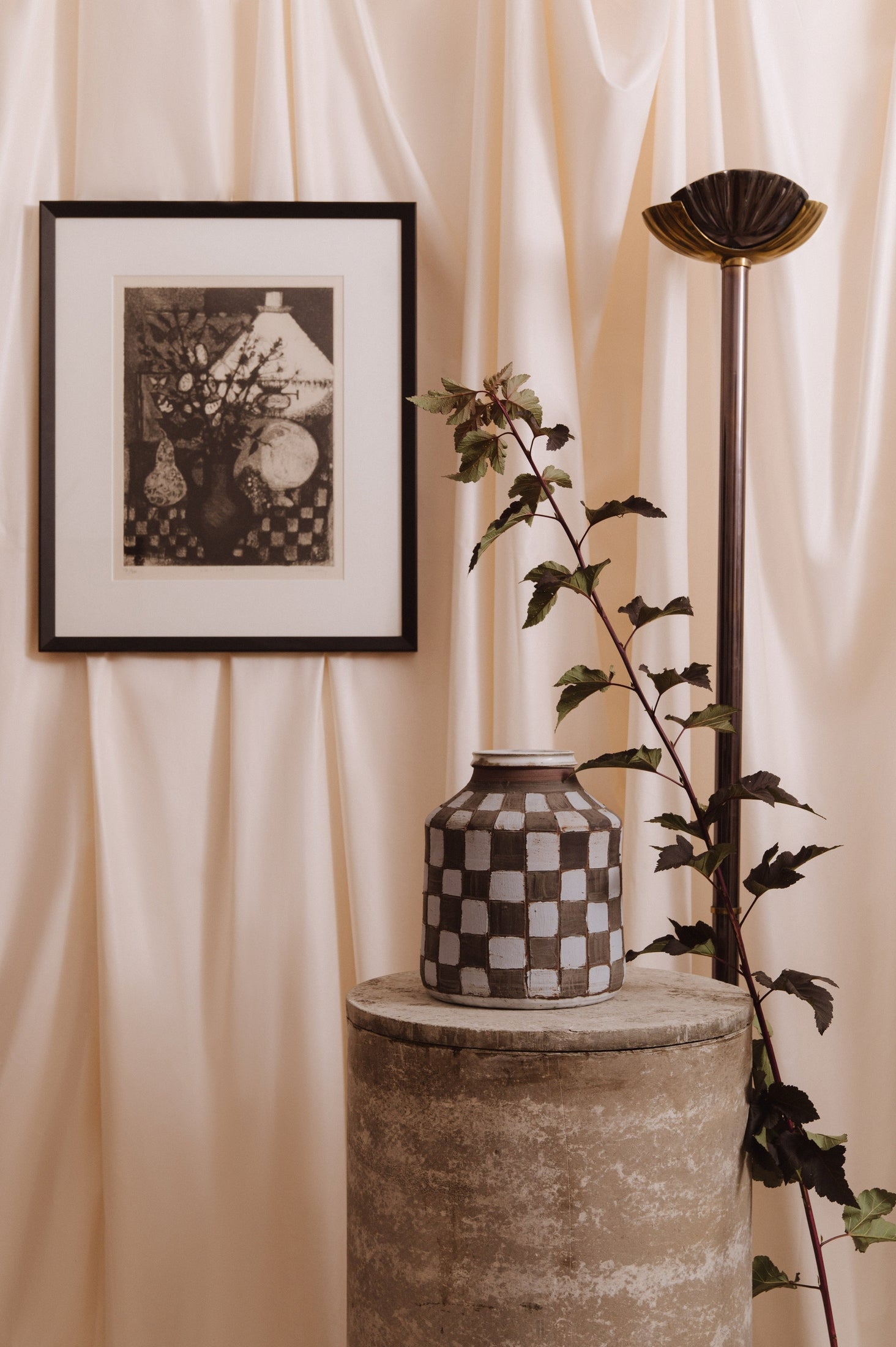 Albert Thiry Checkered Vase