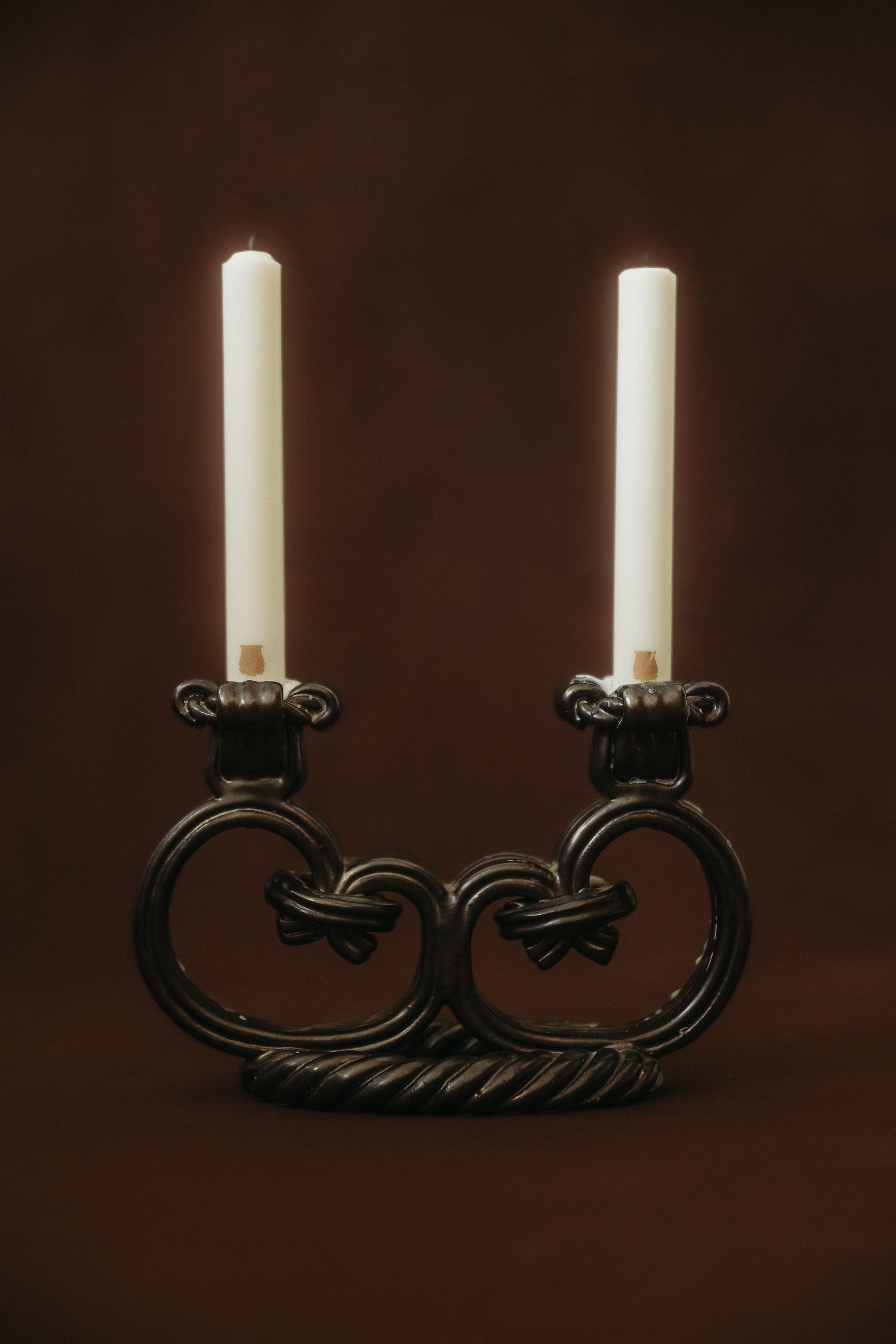 Bougeoir en céramique émaillée, Vallauris, XXe siècle