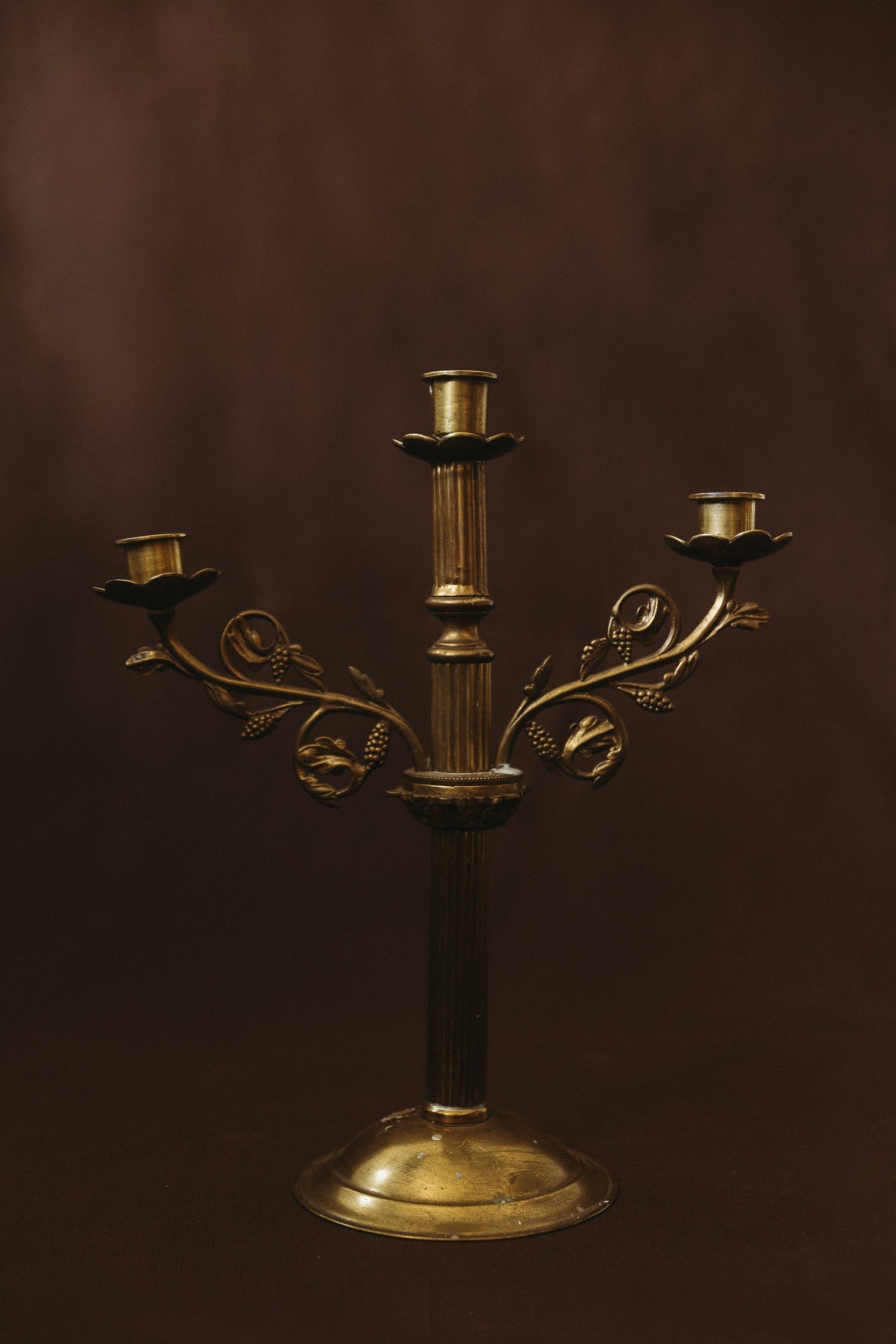 Candélabre en bronze, fin XIXe siècle