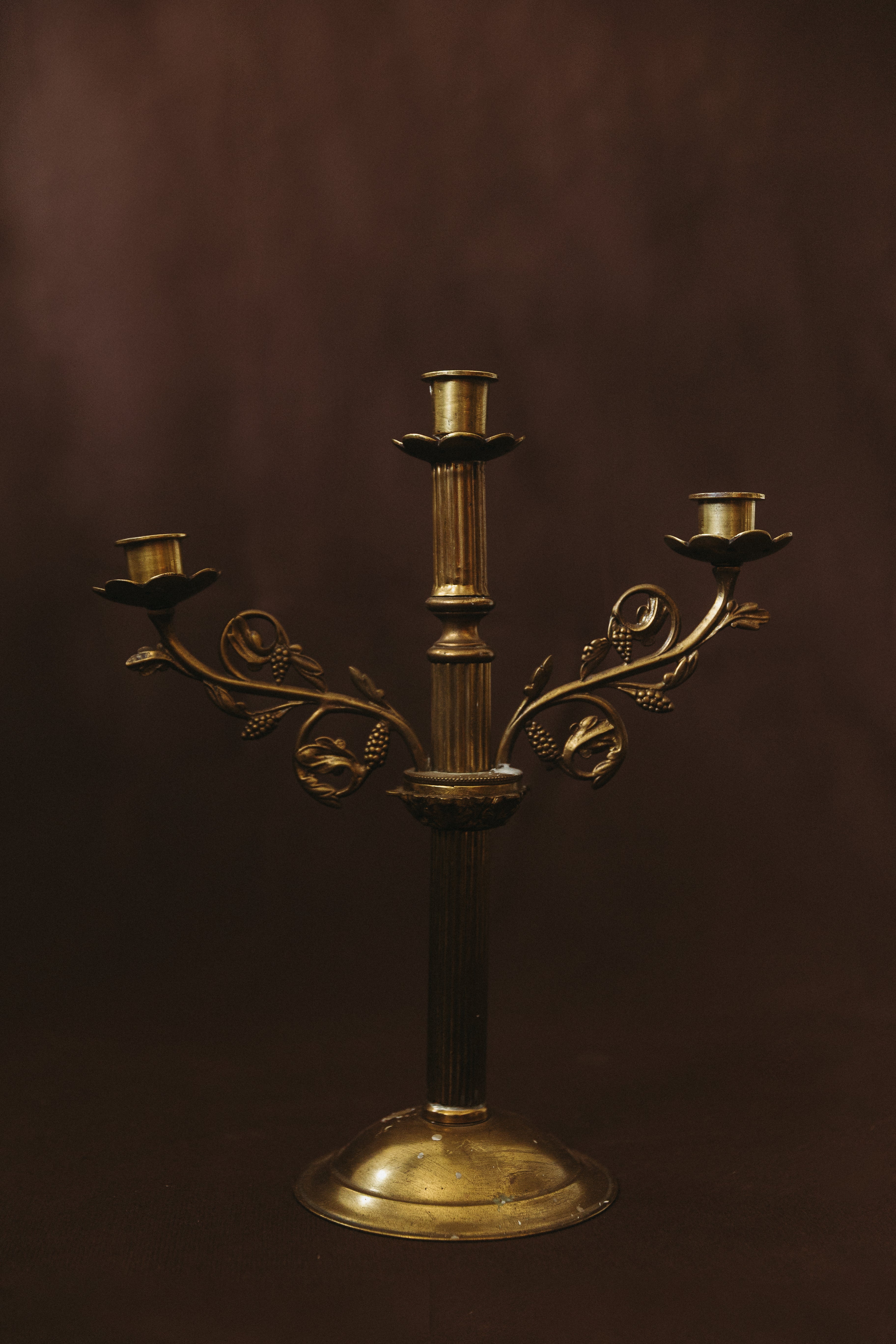 Candélabre en bronze, fin XIXe siècle