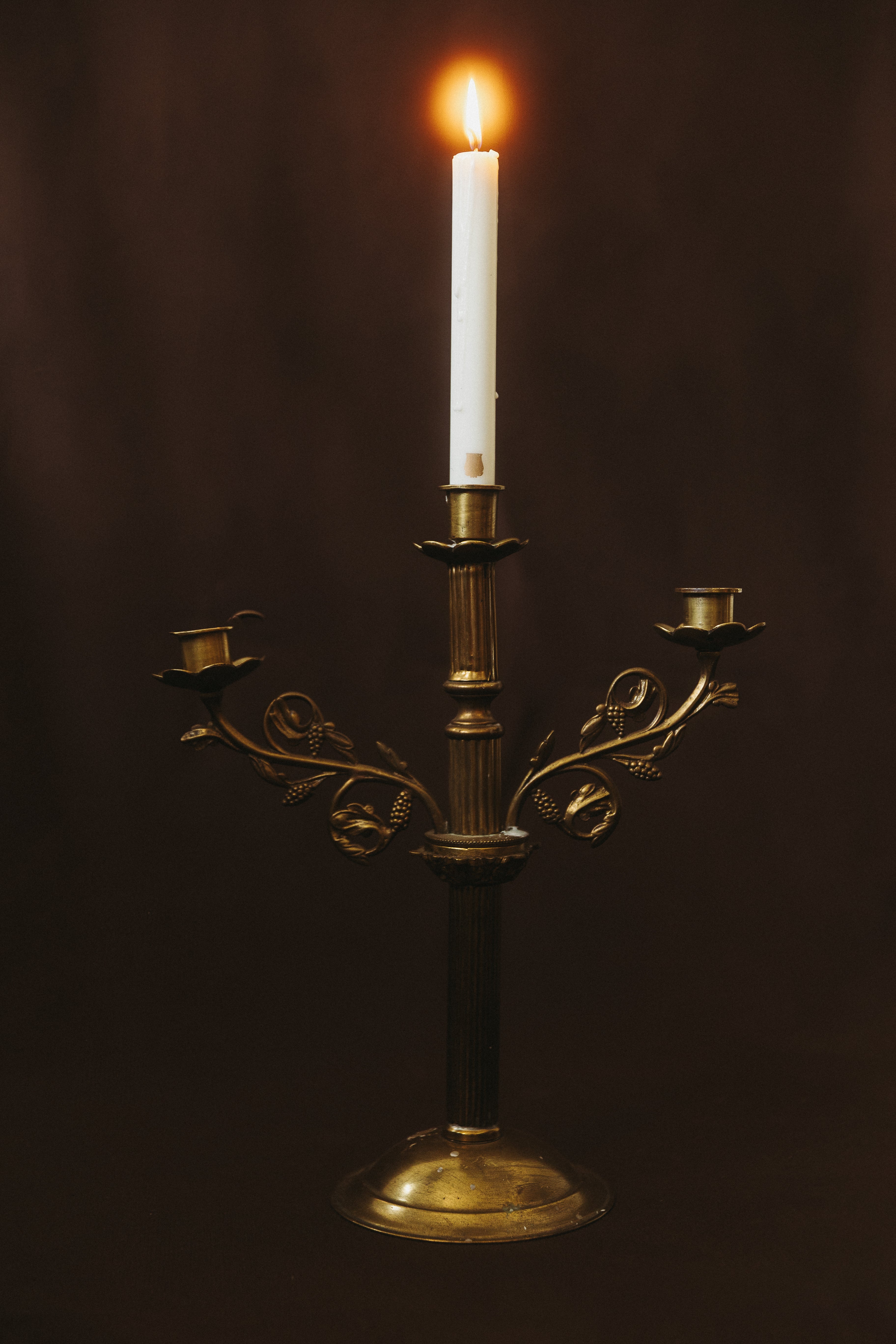 Candélabre en bronze, fin XIXe siècle
