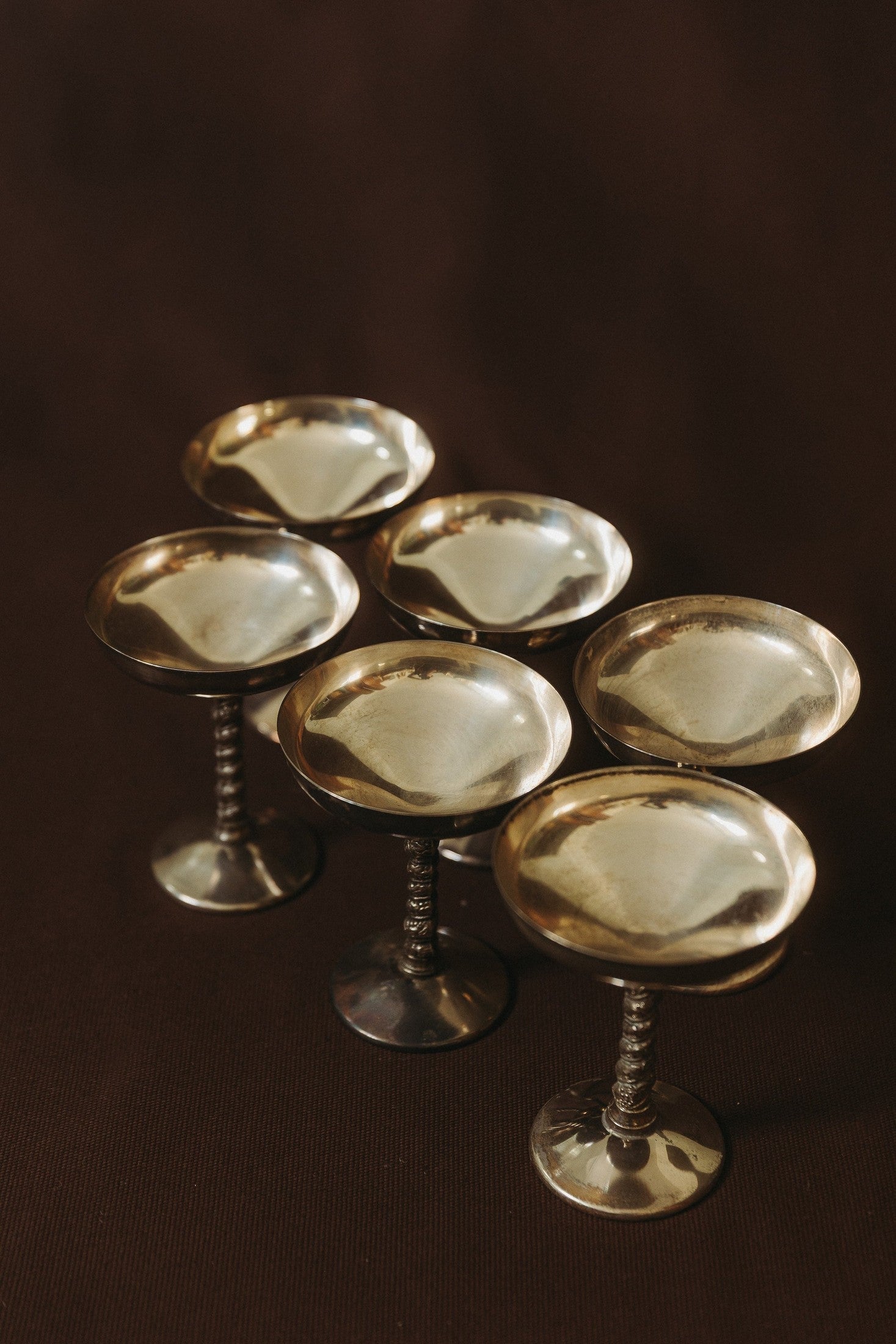 Coupes métal argenté, XXe siècle