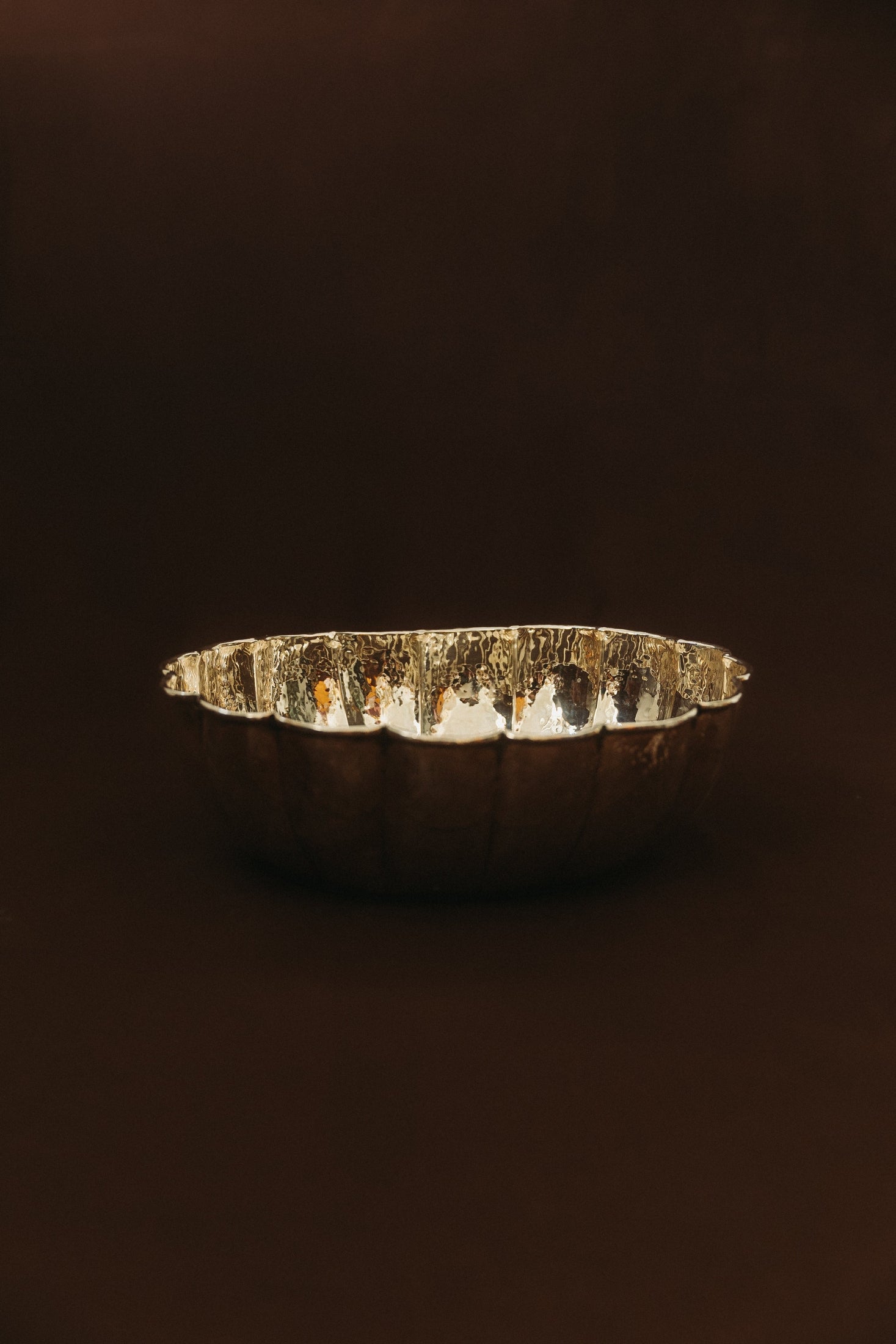 Large oval silver platter, 1950