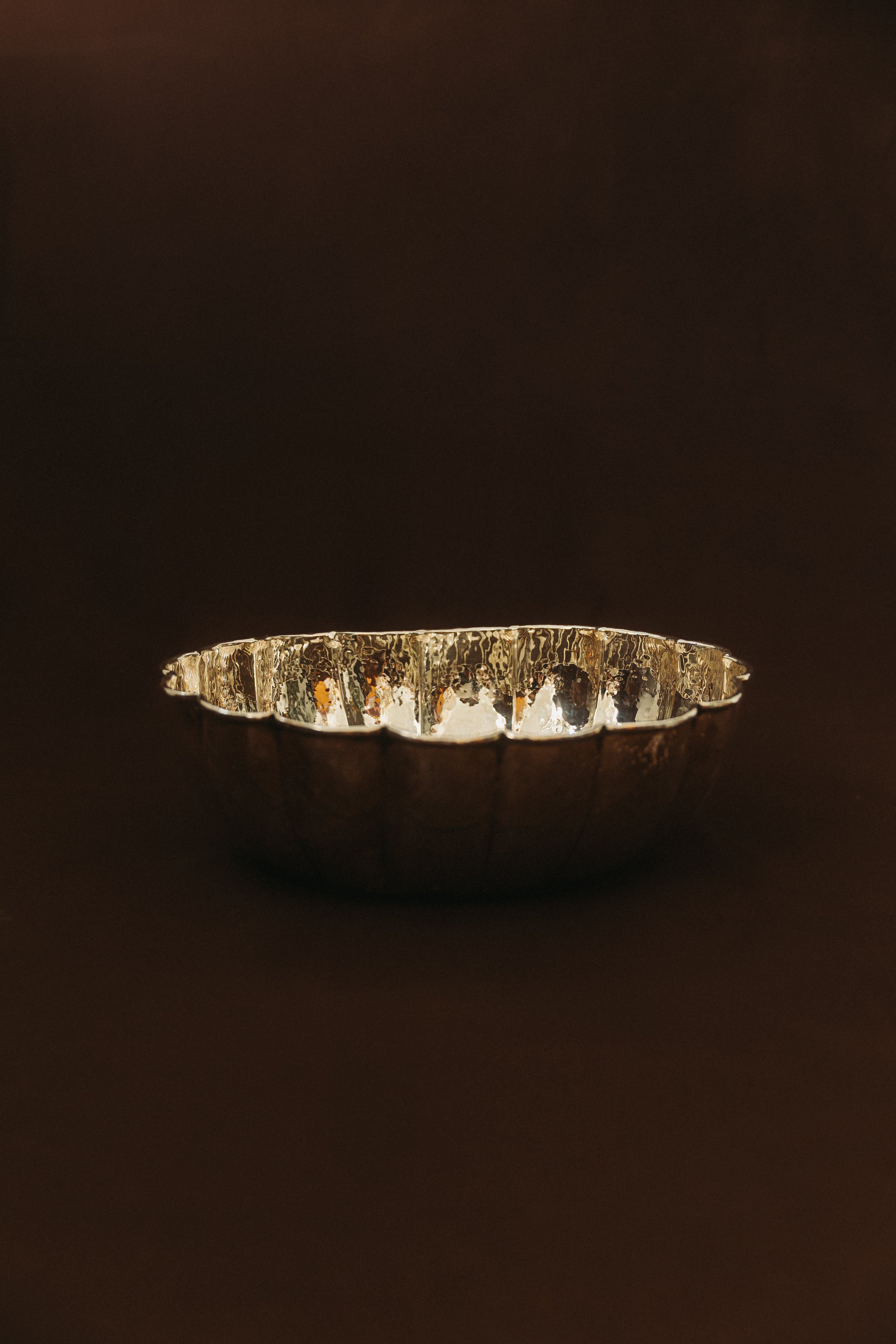 Large oval silver platter, 1950