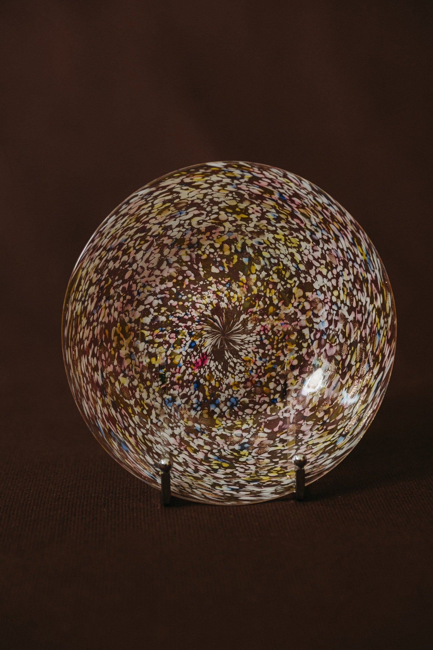 Italian Murano Glass Plate, 1960