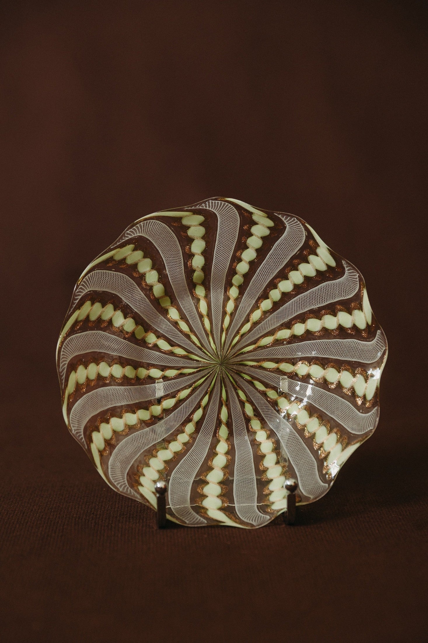 Assiette en verre de Murano, 1960